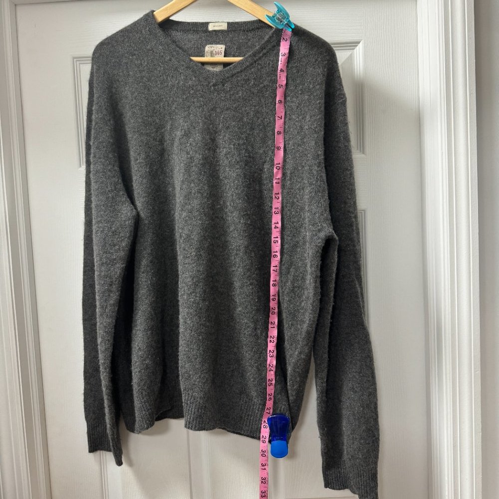 Article 365 Charcoal Grey Cashmere Sweater Size XL - Picture 3 of 6